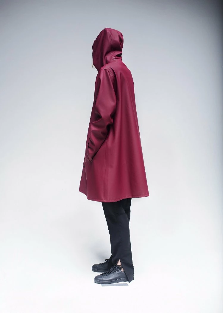 STUTTERHEIM MOSEBACKE RAIN JACKET BURGUNDY 3 STUTTERHEIM MOSEBACKE RAIN JACKET BURGUNDY