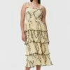 GANNI PLEATED GEORGETTE DRESS SPRING '22