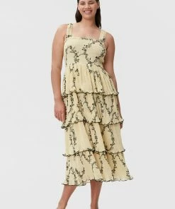 GANNI PLEATED GEORGETTE DRESS SPRING '22