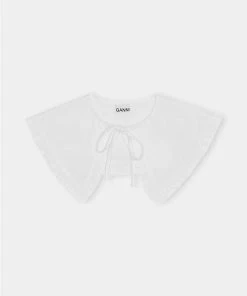 GANNI DETACHED POPLIN COLLAR