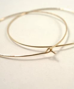 HANNAH NAOMI HAMMERED HOOP EARRINGS