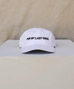 INTENTIONALLY BLANK NEW IN PER MY LAST EMAIL HAT WHITE