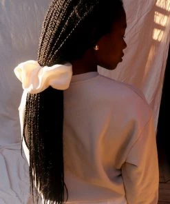 PIPE AND ROW SILKY CREAM SCRUNCHIE