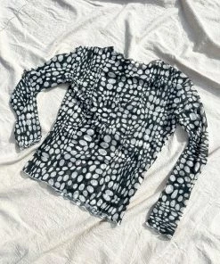 NIN STUDIO BLACK COSMOS SWIRL TOP SPRING '22