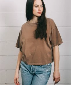 FILOSOFIA JADE CROPPED TEE WHEAT SUSTAINABILITY