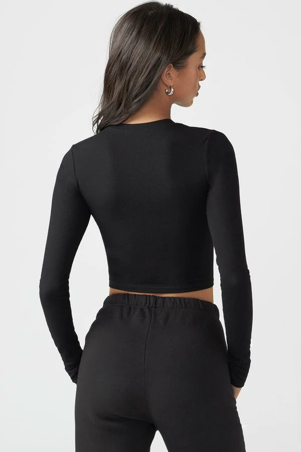 JOAH BROWN CROPPED CREW LONGSLEEVE 4 JOAH BROWN CROPPED CREW LONGSLEEVE