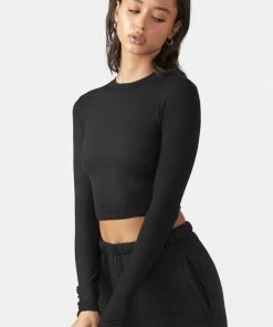 JOAH BROWN CROPPED CREW LONGSLEEVE 9 JOAH BROWN CROPPED CREW LONGSLEEVE