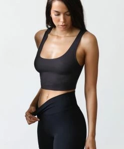 JOAH BROWN RAW EDGE CROP TANK SPRING '22 6 JOAH BROWN RAW EDGE CROP TANK SPRING '22