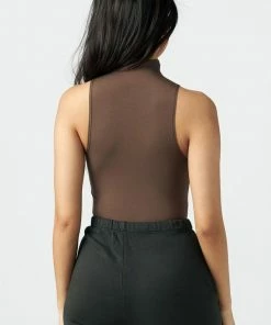 JOAH BROWN SPRING '22 MOCK NECK TANK