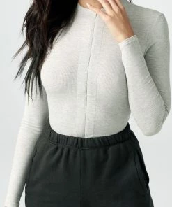 JOAH BROWN INVISIBLE ZIP LONG SLEEVE