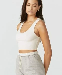 JOAH BROWN RAW EDGE CROP TANK SPRING '22 6 JOAH BROWN RAW EDGE CROP TANK SPRING '22