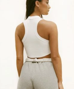 JOAH BROWN CROP RIB BODY TANK SPRING '22