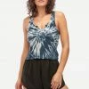 LACAUSA NEW IN ROXY RIBBED TANK SMOKY QUARTZ