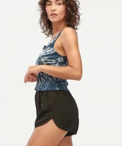 LACAUSA NEW IN ROXY RIBBED TANK SMOKY QUARTZ