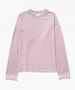 RICHER POORER SPRING '22 RELAXED LONG SLEEVE PULLOVER AMETHYST SMOKE