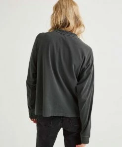 RICHER POORER SPRING '22 RELAXED LONG SLEEVE PULLOVER STRETCH LIMO