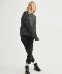 RICHER POORER SPRING '22 RELAXED LONG SLEEVE PULLOVER STRETCH LIMO