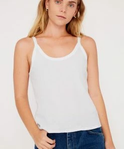 LACAUSA MAYA RIBBED TANK WHITE SPRING '22