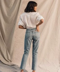 AGOLDE SPRING '22 RILEY HI RISE CROP ZEPHYR