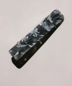 PIPE AND ROW RESIN RECTANGLE BARRETTE