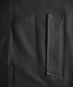 STUTTERHEIM MOSEBACKE RAIN JACKET LONG BLACK