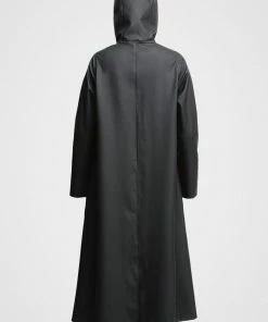 STUTTERHEIM MOSEBACKE RAIN JACKET LONG BLACK