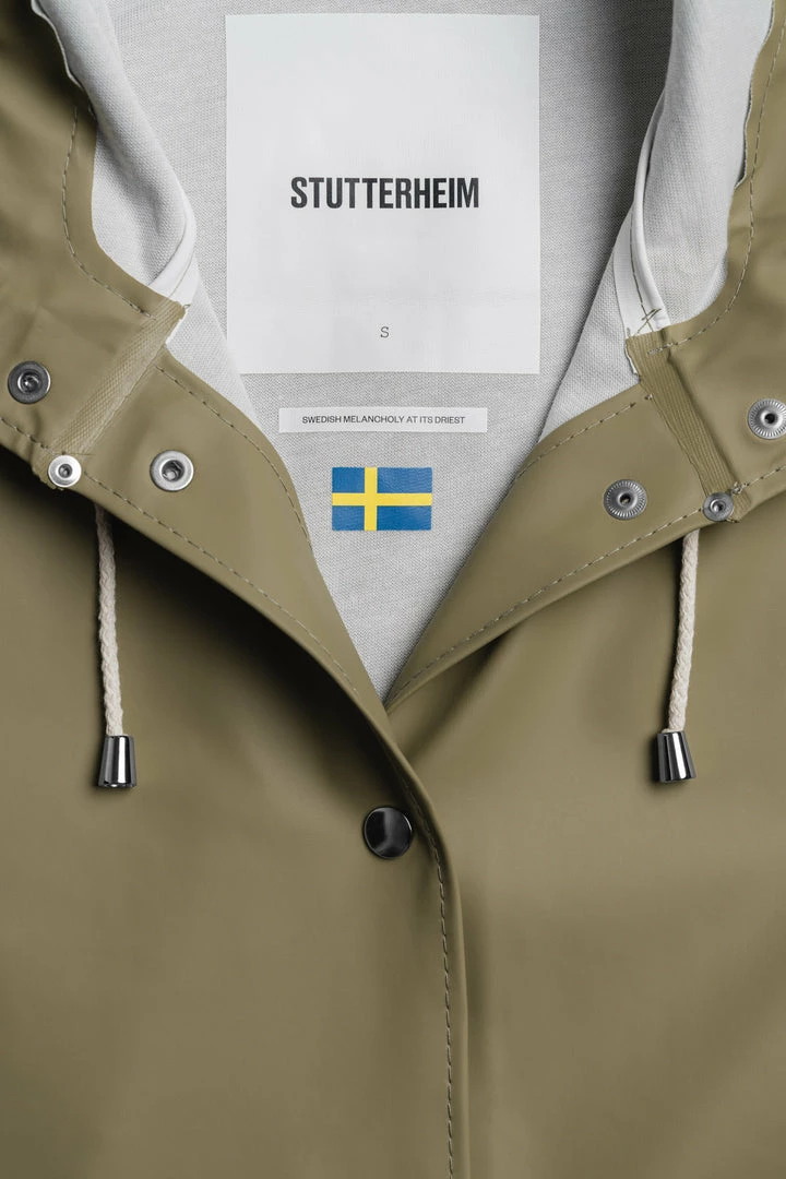 STUTTERHEIM MOSEBACKE RAIN JACKET ALOE 8 STUTTERHEIM MOSEBACKE RAIN JACKET ALOE