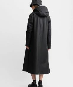 STUTTERHEIM MOSEBACKE RAIN JACKET LONG BLACK