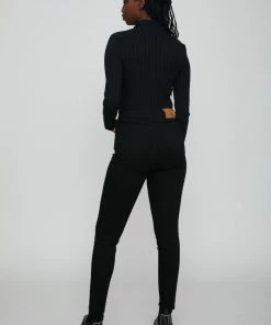 JUST FEMALE SALE ACROSS ZIP BLOUSE