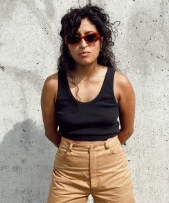 PERFECTWHITETEE BLONDIE TANK VINTAGE BLACK