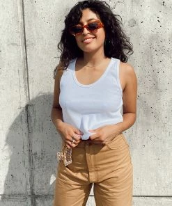 PERFECTWHITETEE NEW IN BLONDIE TANK WHITE