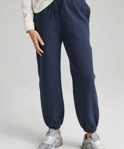 RICHER POORER SALE RECYCLED FLEECE SWEATPANTS BLUE NIGHTS