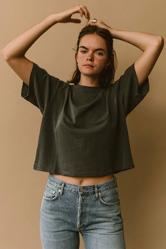 FILOSOFIA SUSTAINABILITY JADE CROPPED TEE 1 FILOSOFIA SUSTAINABILITY JADE CROPPED TEE