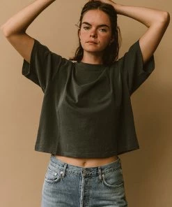 FILOSOFIA JADE CROPPED TEE WHEAT SUSTAINABILITY
