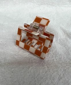 PIPE AND ROW SMALL SQUARE HAIR CLAW CHECKER CONGAC SPRING '22