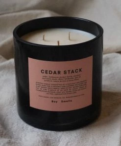 BOY SMELLS NEW IN CEDAR STACK MAGNUM CANDLE