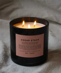 BOY SMELLS NEW IN CEDAR STACK MAGNUM CANDLE