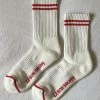 LE BON SHOPPE SPRING '22 BOYFRIEND SOCKS CLEAN WHITE