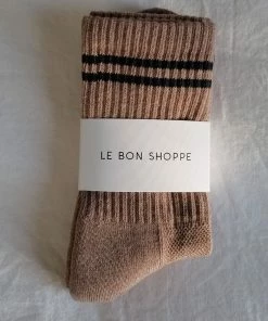 LE BON SHOPPE BOYFRIEND SOCKS COCOA SPRING '22