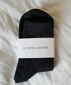 LE BON SHOPPE HER SOCKS COPPER BLACK