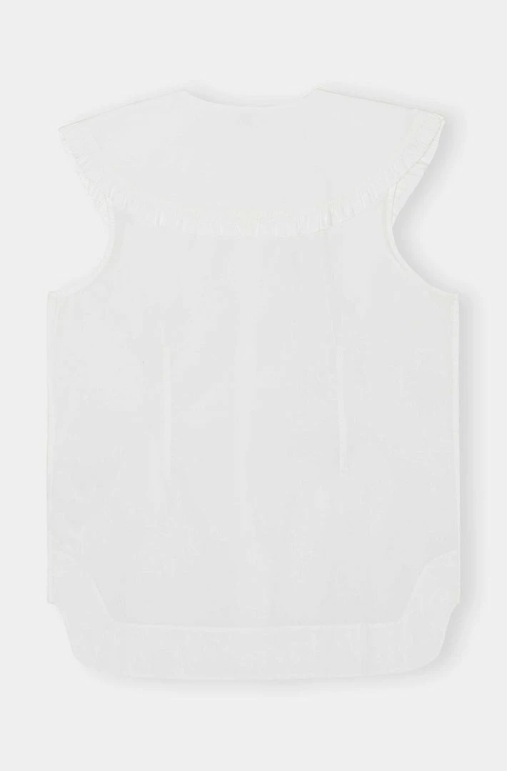 GANNI COTTON POPLIN SLEEVELESS SPRING '22 5 GANNI COTTON POPLIN SLEEVELESS SPRING '22