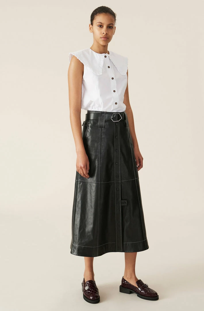 GANNI COTTON POPLIN SLEEVELESS SPRING '22 3 GANNI COTTON POPLIN SLEEVELESS SPRING '22