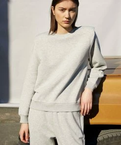 JUST FEMALE SPRING '22 DRAKE PADDED SWEATSHIRT