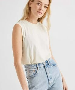 RICHER POORER EASY MUSCLE TANK WHITE SAGE SPRING '22