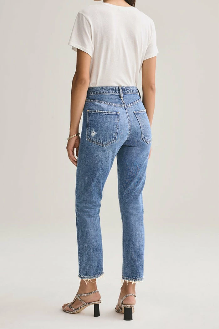 AGOLDE RILEY HI RISE CROP FREQUENCY NEW IN 2 AGOLDE RILEY HI RISE CROP FREQUENCY NEW IN