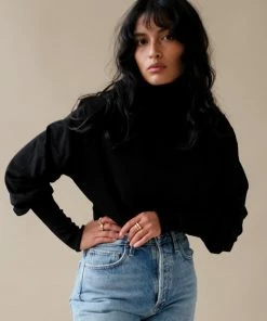 AGOLDE FUNNEL NECK T-SHIRT