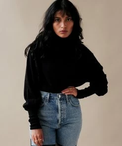 AGOLDE FUNNEL NECK T-SHIRT