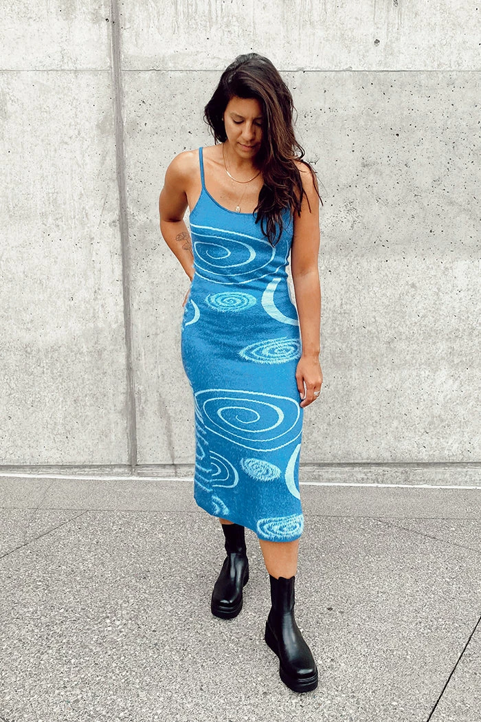 HOUSE OF SUNNY GALAXY HOCKNEY DRESS 1 HOUSE OF SUNNY GALAXY HOCKNEY DRESS