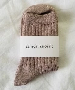 LE BON SHOPPE HER SOCKS GLITTERY JUTE