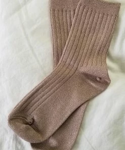 LE BON SHOPPE HER SOCKS GLITTERY JUTE